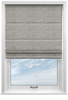 Friar, Twine Grey - Roman Blind